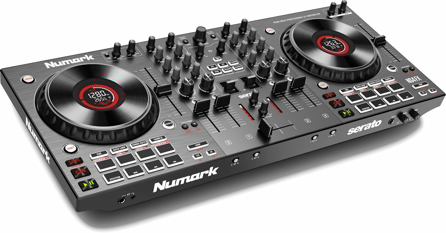 Numark NS4FX & Serato DJ Pro Software *ของแท้รับประกัน 1ปี* 4-Deck DJ Controller, ดีเจ คอนโทรลเลอร์