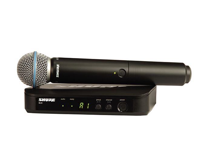 SHURE BLX24TH/B58 *ของแท้รับประกัน 1ปี* ไมค์ไร้สาย Wireless Handheld Microphone System with Beta58A Capsule (UHF 694-703 และ 748-758 MHz)