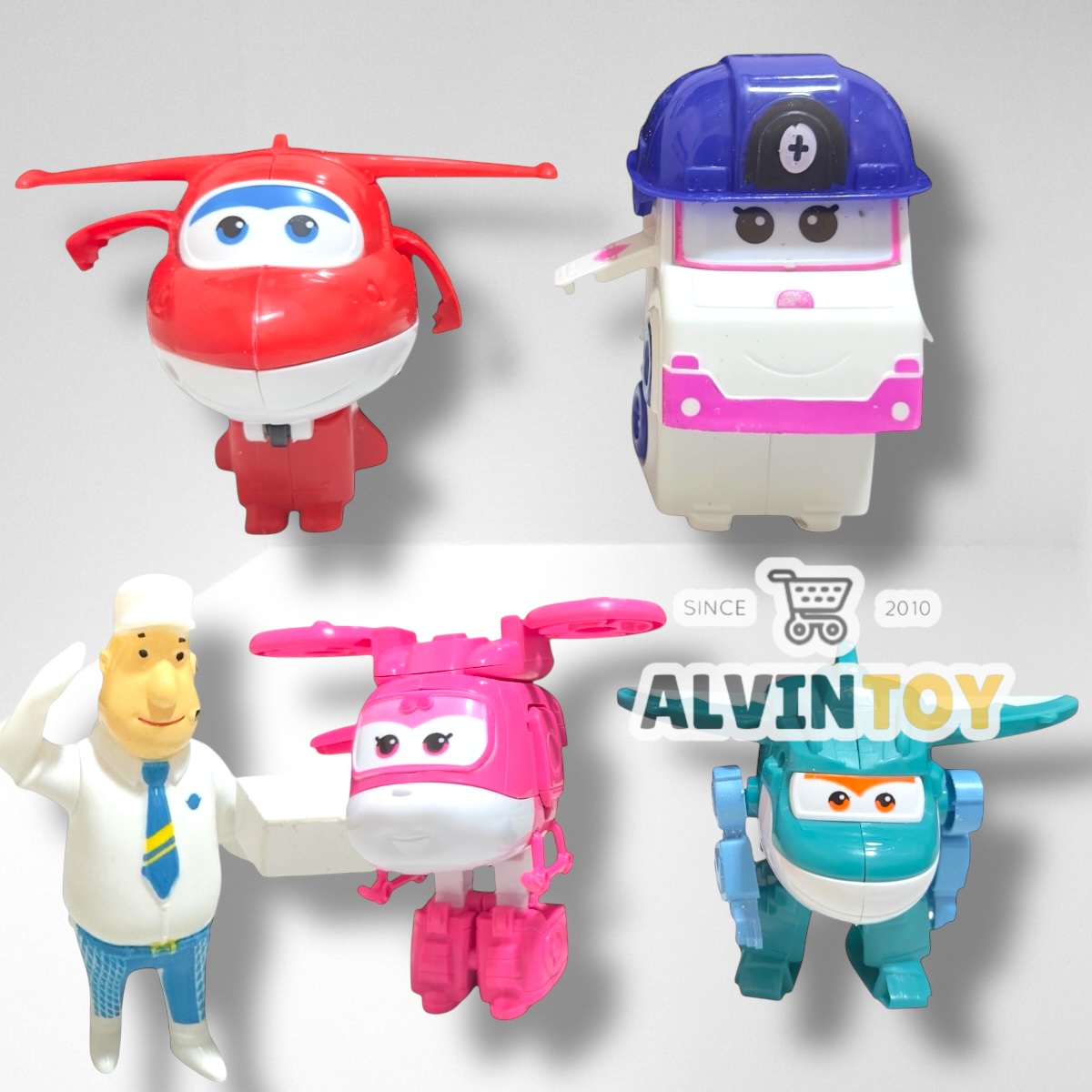 หุ่นยนต์ Super Wings - ซุปเปอร์วิง ชุด 9 ตัว