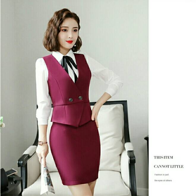 ชุดพนักงานต้อนรับโรงแรม ชุดสูท รีเซฟชั่น