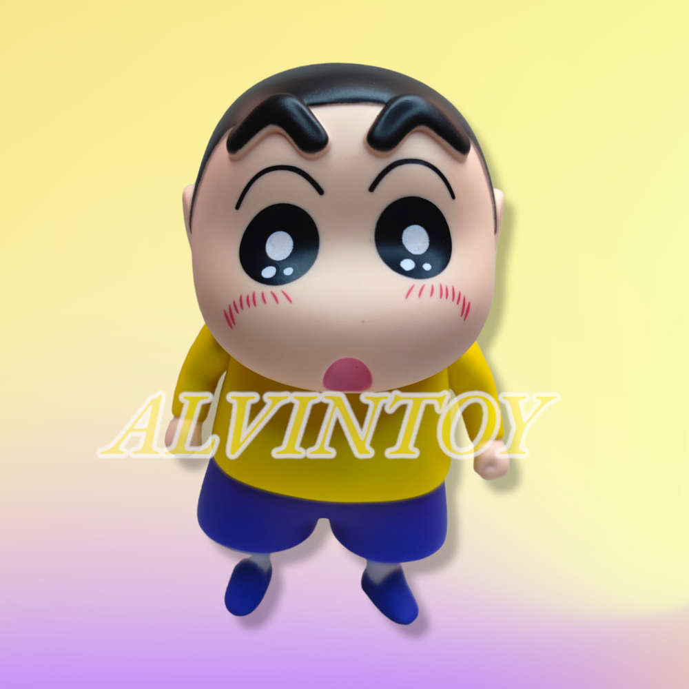 โมเดล ฟิกเกอร์ Shin-chan - ชินจังจอมแก่น ตัวใหญ่ ชุด 4 ตัว ขนาดความสูง 14 ซม.
