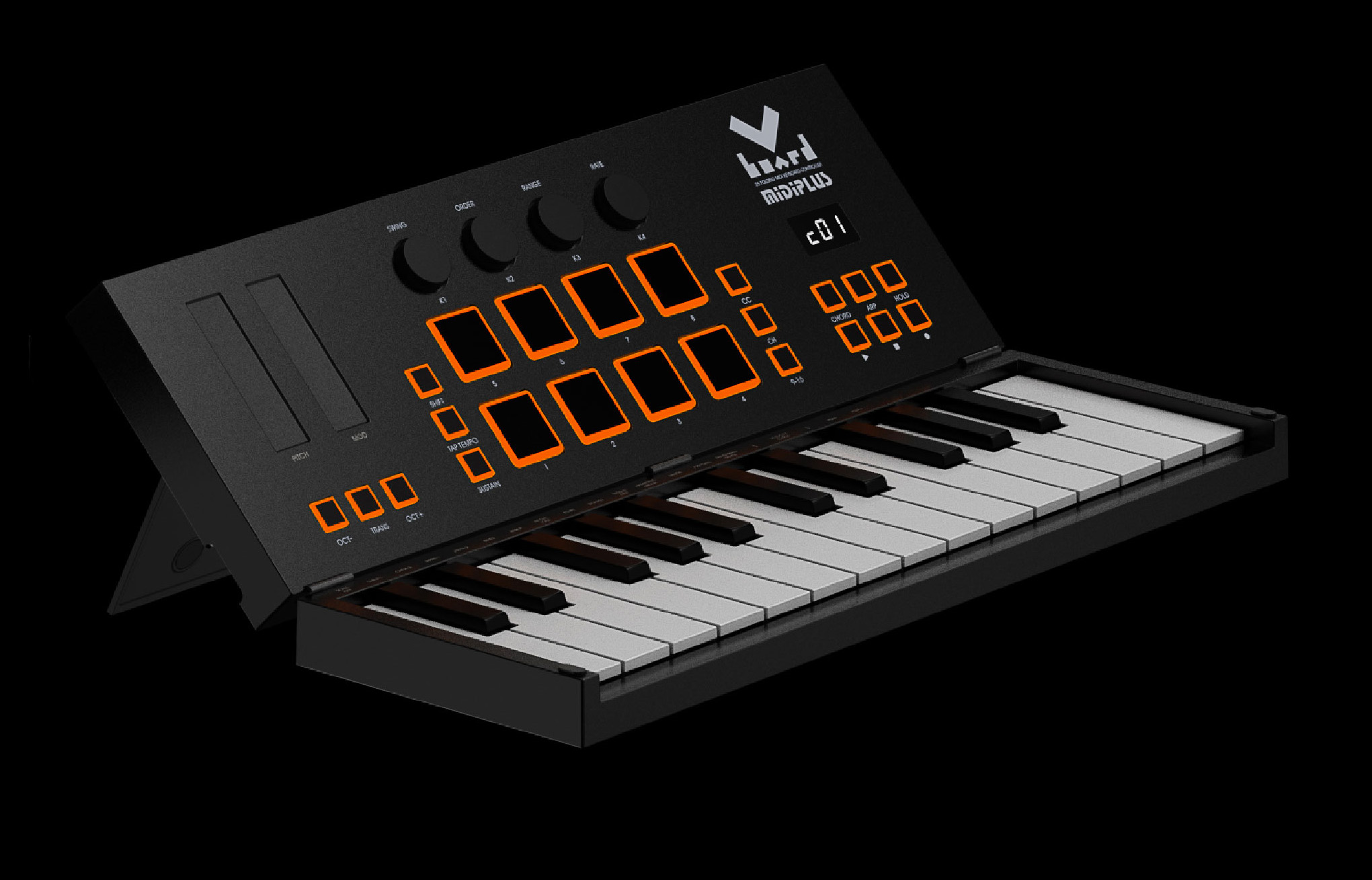 Midiplus Vboard 25 *ของแท้ประกัน 1ปี* 25 Key USB Midi Keyboard Controller , มิดิคีย์บอร์ดคอนโทรลเลอร์