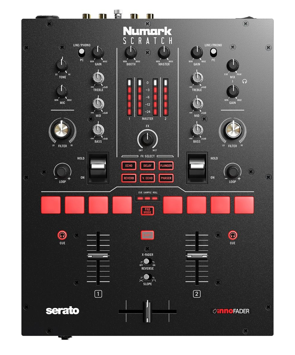 Numark Scratch *ของแท้รับประกัน 1ปี* 24-Bit 2-Channel Scratch Mixer, ดีเจ มิกเซอร์