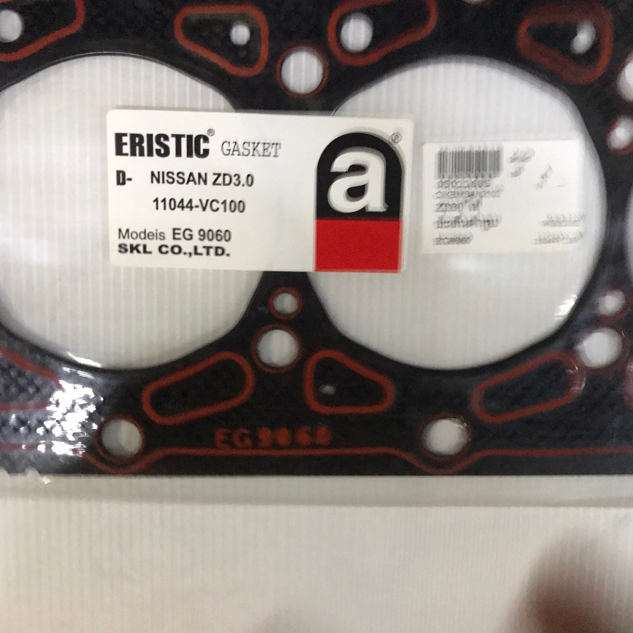 ประเก็นฝาสูบ NISSAN FRONTIER 3000 / ZD30 / D22T นิสสัน ฟรอนเทียร์ 11044-VC100 / EG9060 (แบบไฟเบอร์) ERISTIC