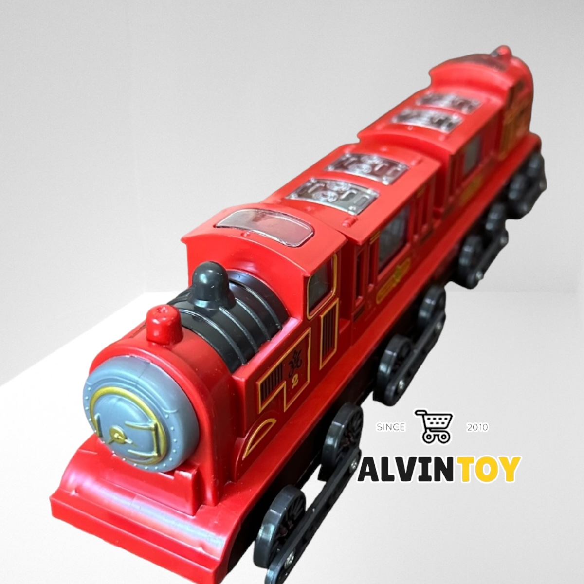 รถไฟของเล่น รถไฟโบราณ Retrotrain วิ่งได้ ชนถอย มีเสียง มีไฟ