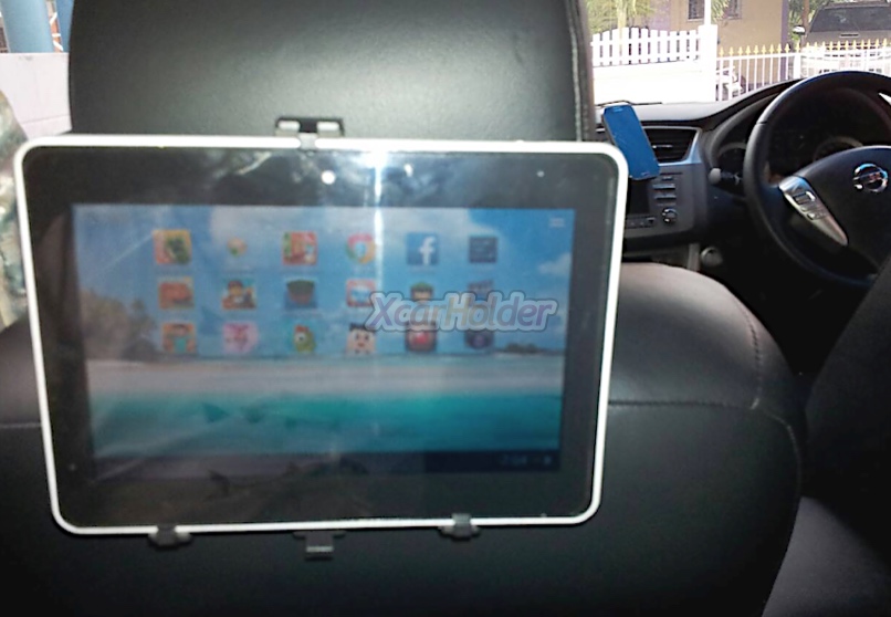 HEADREST TABLET 3legs HOLDER SET | ที่วางแท็บเล็ต แบบสามขา เกาะหัวหมอนเบาะนั่งรถยนต์