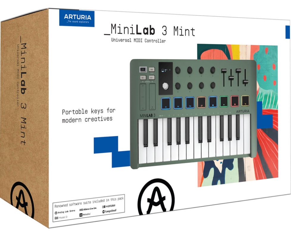 Arturia MiniLab 3 *ของแท้รับประกัน 1ปี* มิดิคีย์บอร์ดคอนโทรลเลอร์ 25 Key MIDI Keyboard Controller