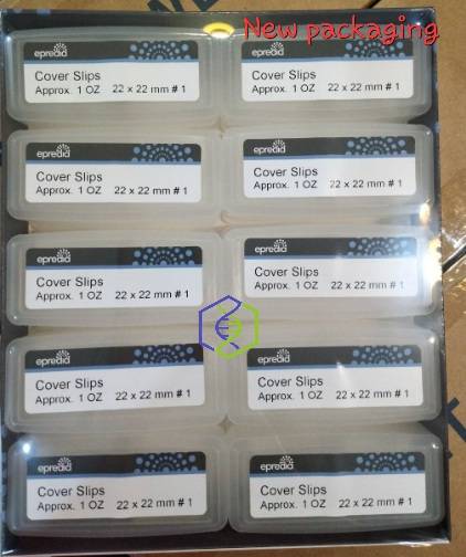 กระจกปิดสไลด์ Cover Glass 22x22mm (ออนซ์/กล่อง)