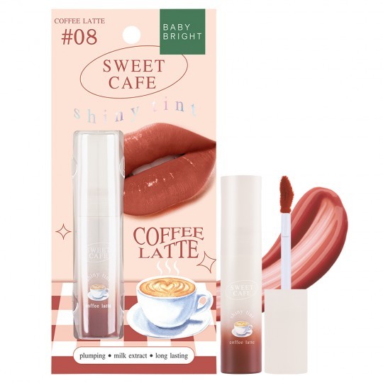 BABY BRIGHT เบบี้ไบร์ท สวีทคาเฟ่ไชน์นี่ทินท์ (2.8 กรัม) SWEET CAFE SHINY TINT (2.8 G)