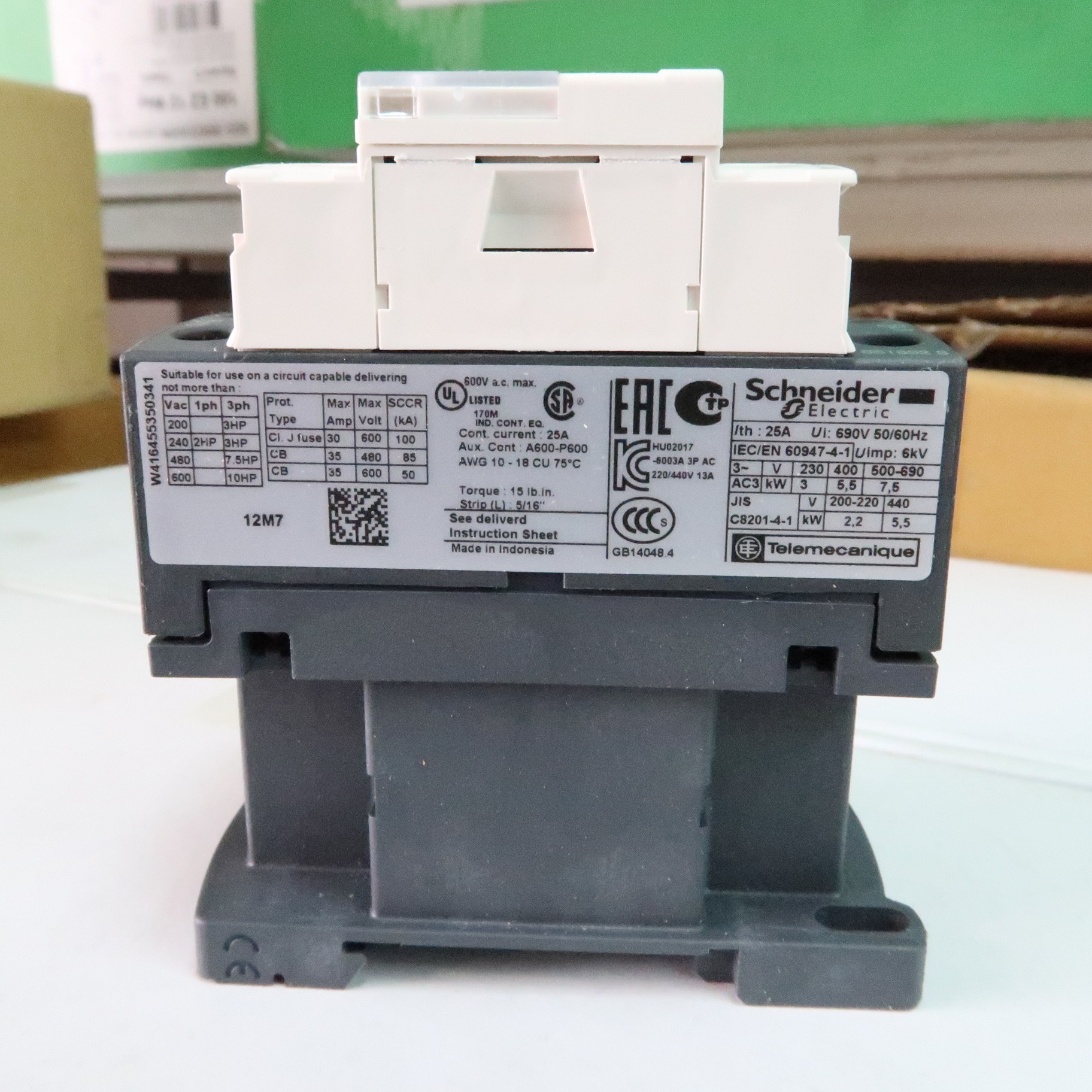 Magnetic Contactors LC1-D12M7 Coil 220V "Schneider"