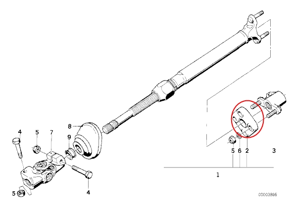 ยางยอยพวงมาลัย BMW E34 / บีเอ็มดับบลิว, E21, E23, E24, E28, E31, E32