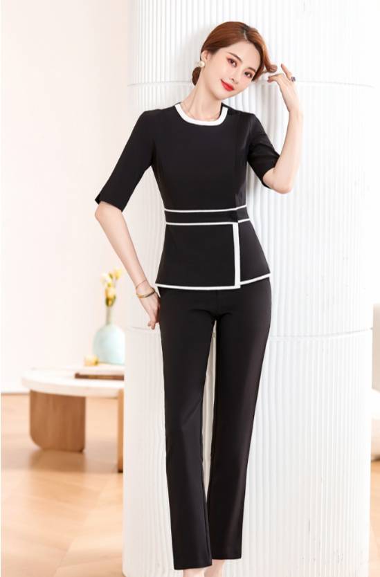 ชุดยูนิฟอร์มคลินิกความงาม ชุดนวดสปา ชุดพนักงานเสริมสวย