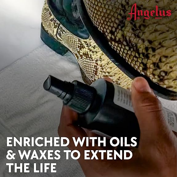 Angelus ผลิตภัณท์ทำความสะอาดหนัง Reptile/Exotic Leather Cleaner And Conditioner 8 Fl. Oz.