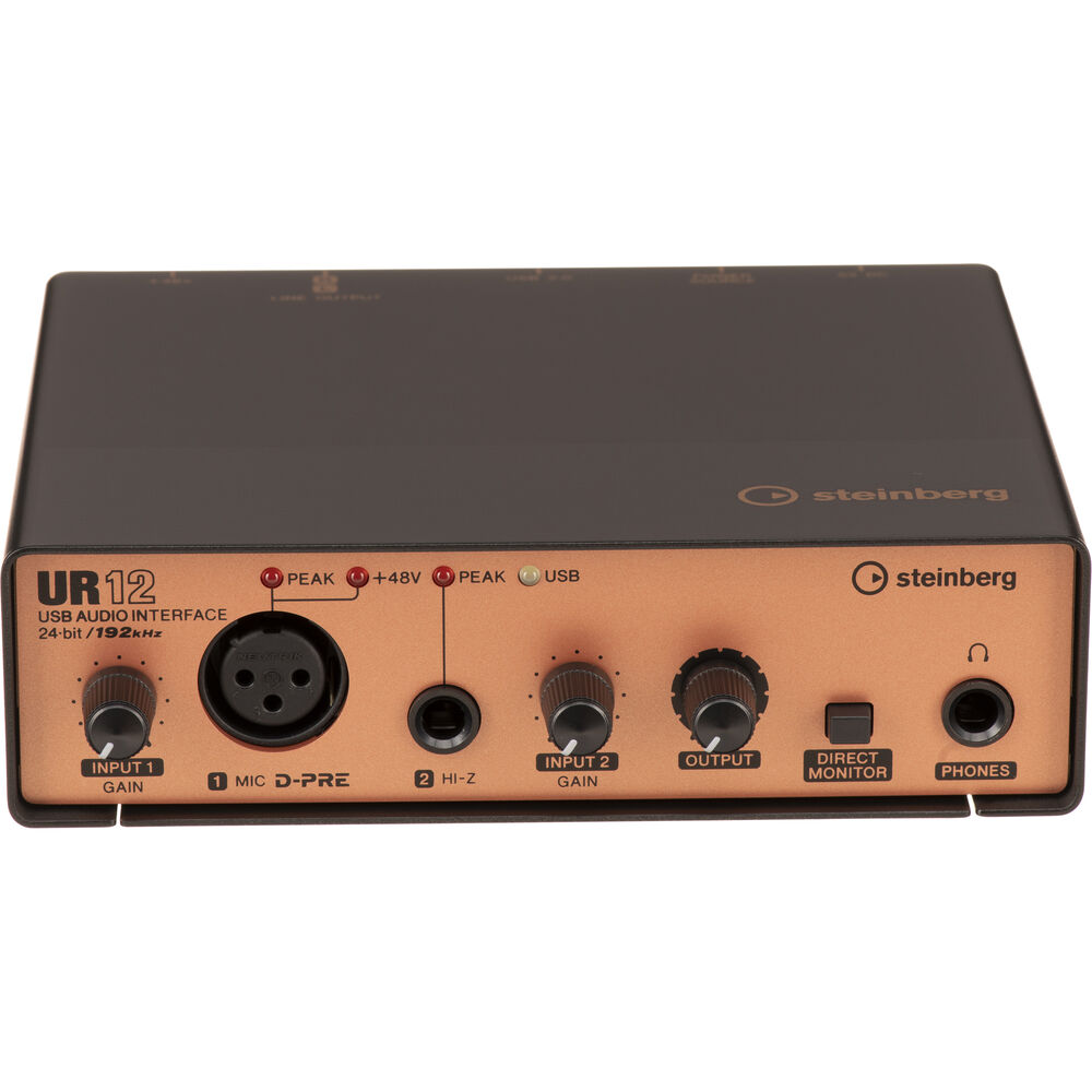 Steinberg UR12B PS *ของแท้รับประกัน 1ปี* ชุดออดิโออินเตอร์เฟส+ไมค์คอนเดนเซอร์+สายไมค์+ขาตั้งไมค์+ป๊อบฟิลเตอร์, Podcast Starter Pack, PC/Mac/ iOS