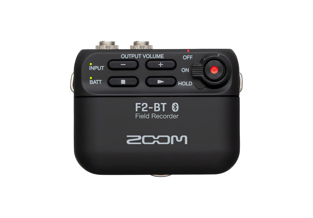 Zoom F2-BT *ของแท้รับประกัน1ปี* เครื่องบันทึกเสียง+ไมค์หนีบปกเสื้อ, Bluetooth Portable Field Recorder with Lavalier Microphone