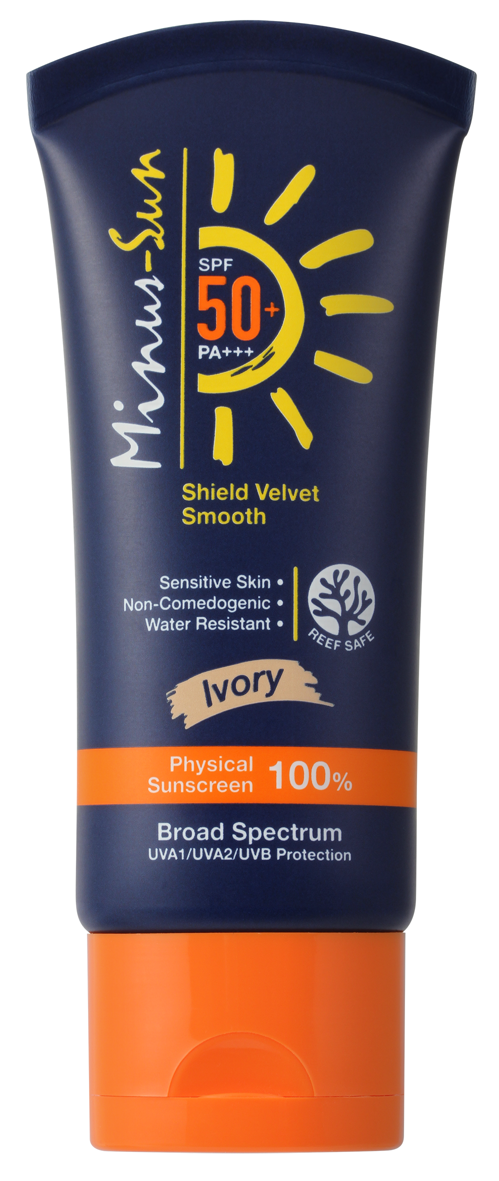 Minus-Sun เซ็ท3 หลอด SPF 50+ PA+++ Shield Velvet Smooth (Ivory) 30 g. 3 หลอด (123191*3)
