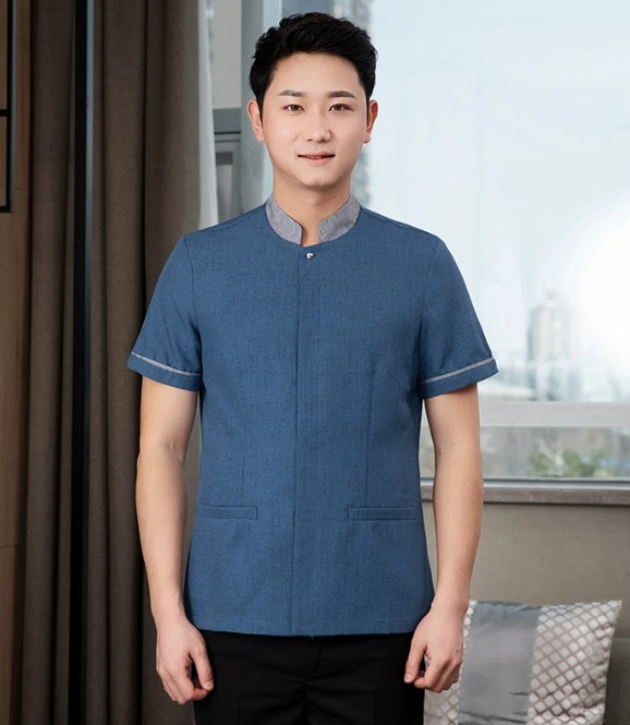 ชุดพนักงานทำความสะอาดห้องพักโรงแรม ชุดแม่บ้าน ชุดเบลบอย เสื้อแม่บ้าน