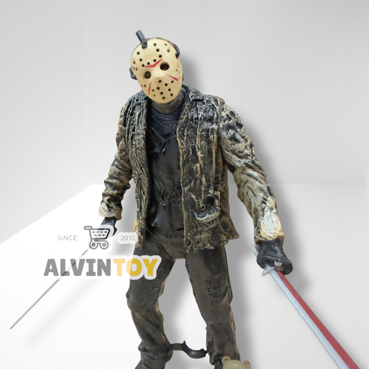 Action Figure Jason Voorhees - เจสัน พร้อมอุปกรณ์ อาวุธ หน้ากาก ขนาดความสูง 20 ซม.
