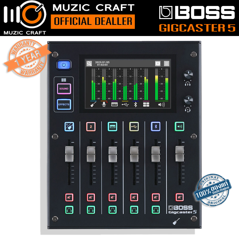 BOSS Gigcaster 5 *ของแท้รับประกัน1ปี* Audio Streaming Mixer มิกเซอร์ สตรีมมิ่ง, พ็อดแคส, ไลฟ์สด
