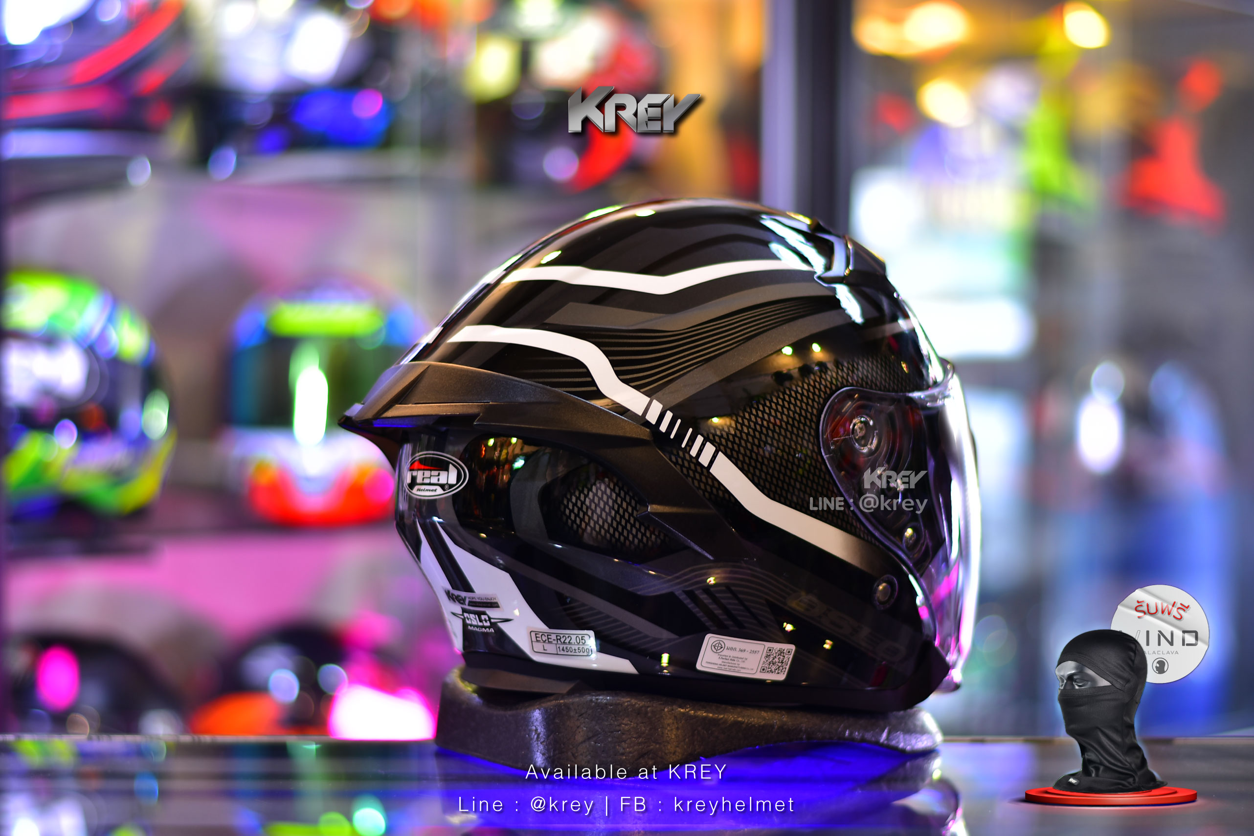 Real model OSLO Magma Black White