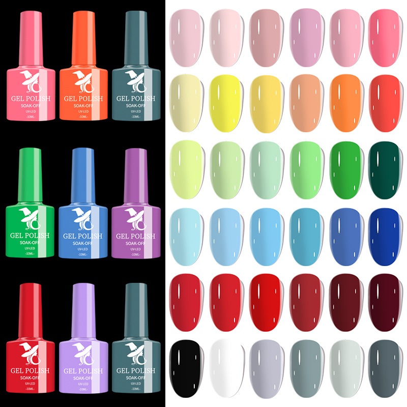 สีทาเล็บเจล รุ่นแม่มด1-48 สี