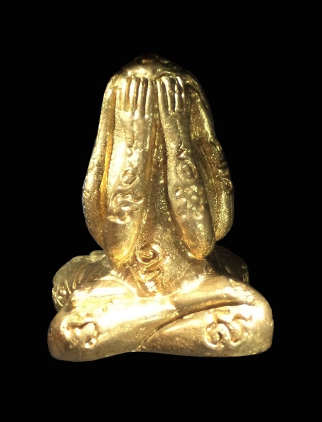 พระปิดตา 2หน้า ลอยองค์ ไม่ทราบที่