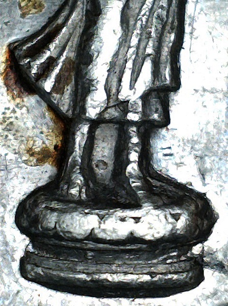 เหรียญพระลีลา 25 พุทธศตวรรษ ปี2500 เนื้อชินตะกั่ว