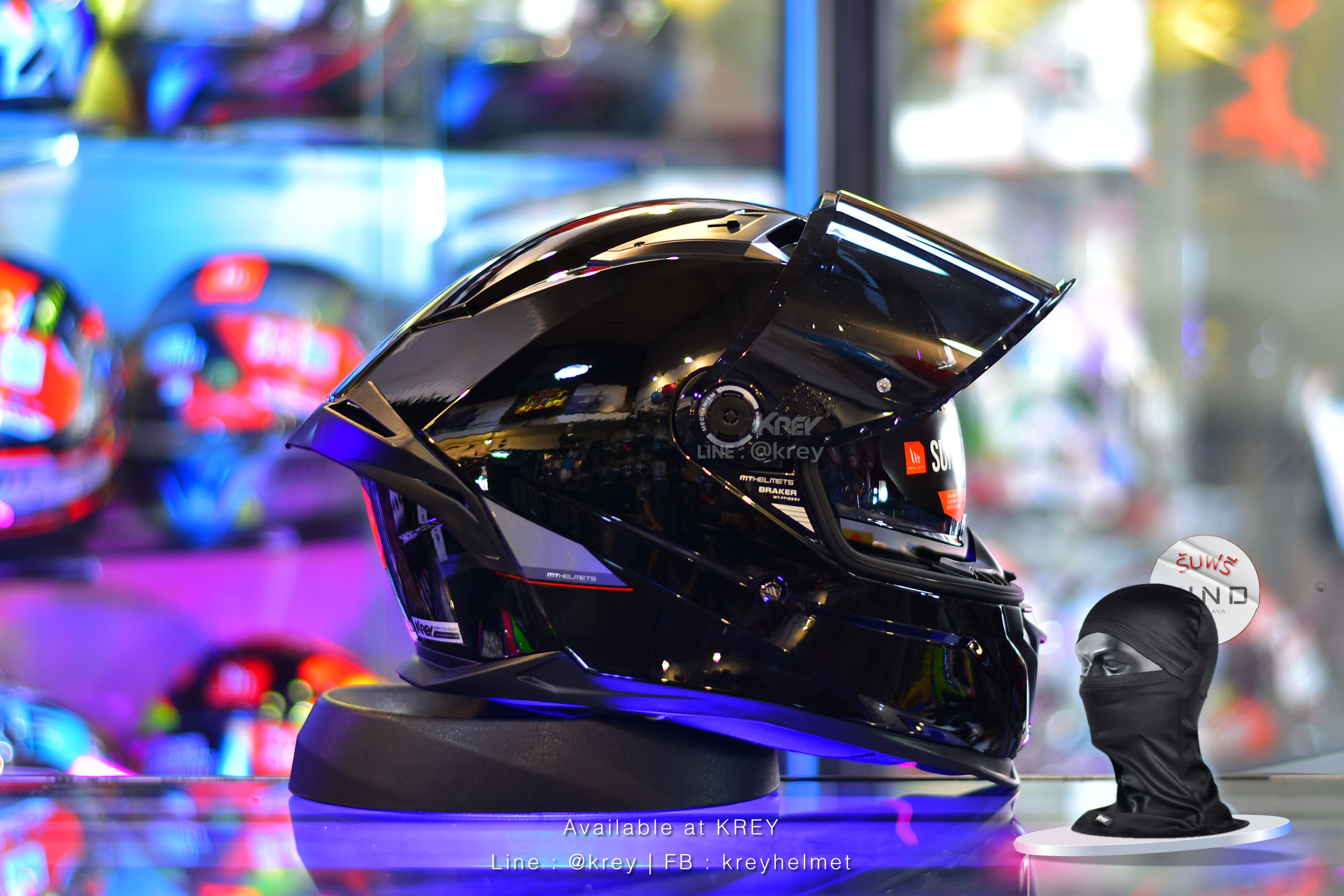 MT model BRAKER SV SOLID GLOSSY BLACK