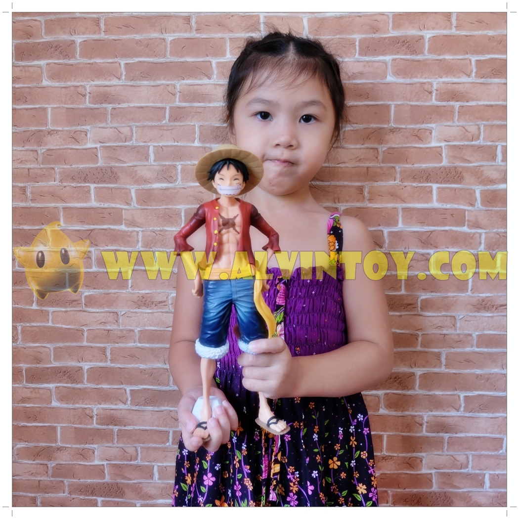 โมเดล Luffy - ลูฟี่ Figures One Piece ถอดหมวกได้ เปลี่ยนหน้าได้