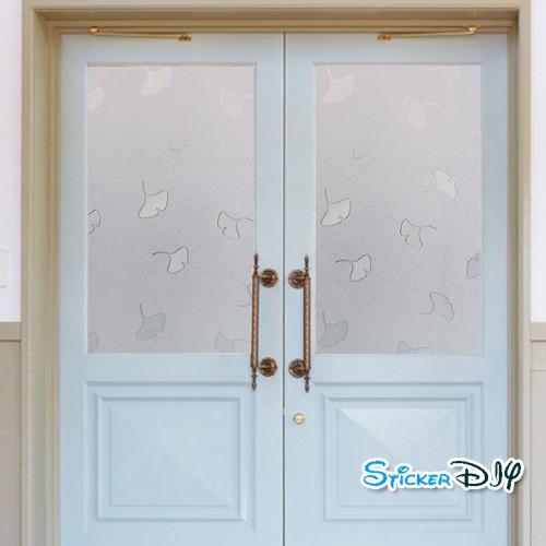 ฟิล์ม PVC สูญญากาศติดกระจก ใบแป๊ะก๊วย (หน้ากว้าง90cm.) เมตรละ 139 บาท