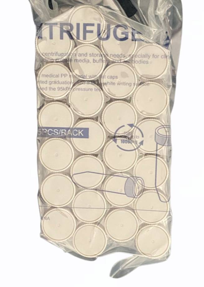 50ml Centrifuge Tube Screw Cap in Rack Gamma Sterile - CITOTEST