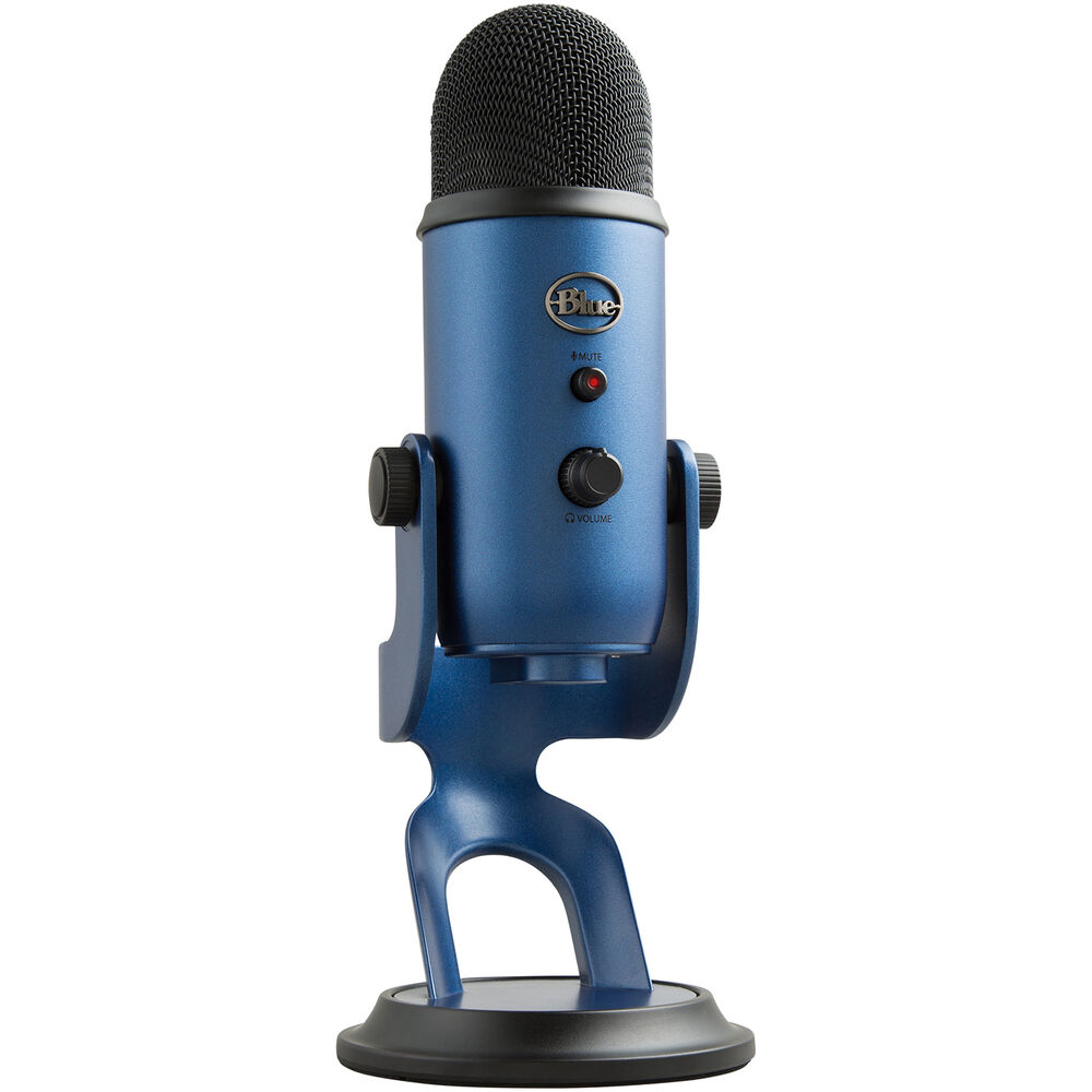 Blue Yeti USB (Midnight Blue) *ของแท้รับประกันศูนย์* USB ไมค์, 48 kHz/16-Bit, 20 Hz-20 kHz พร้อมขาตั้งไมค์/สาย USB