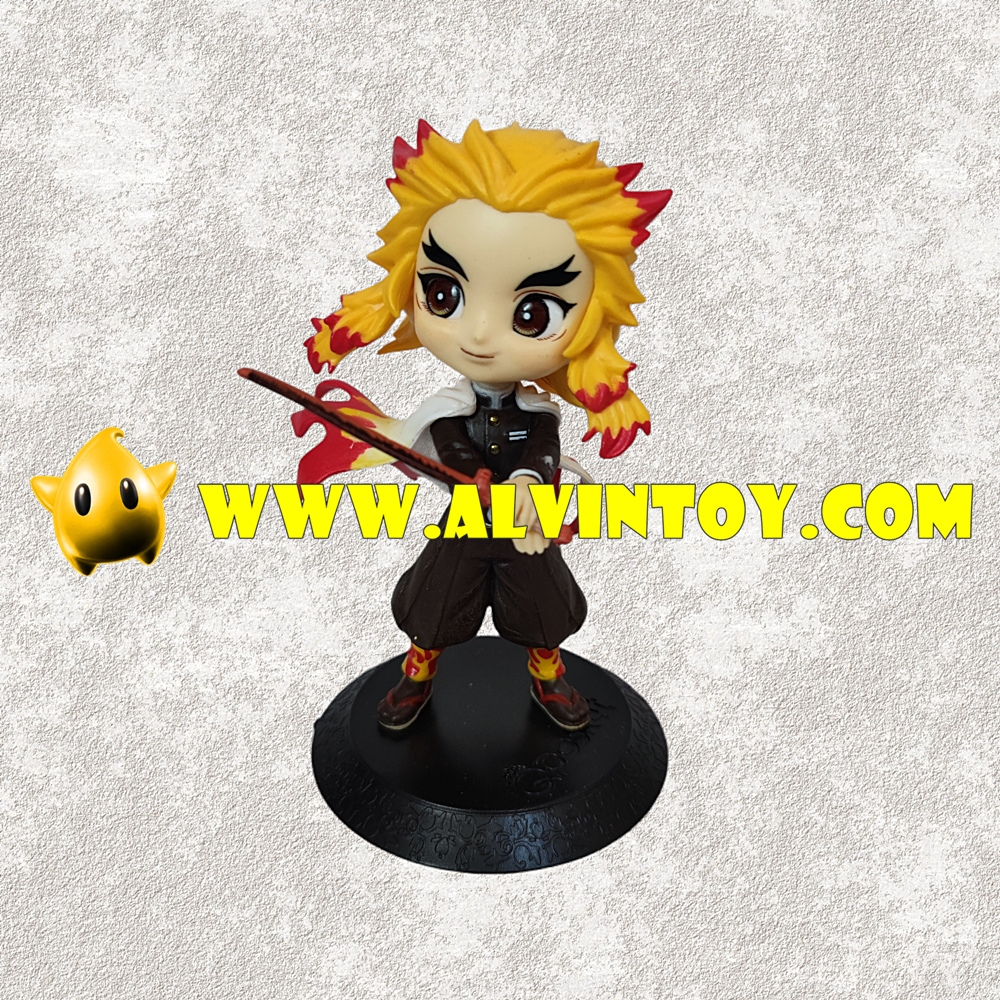 Action Figure Kimetsu no Yaiba โมเดลดาบพิฆาตอสูร เร็นโกคุ เคียวจูโร่ ขนาดความสูง 15 ซม. มีฐาน งานสวย