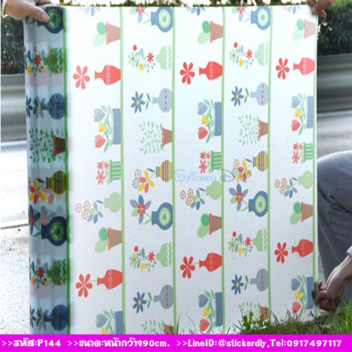 ฟิล์ม PVC สูญญากาศติดกระจก FLOWER I (หน้ากว้าง90cm.) เมตรละ 139 บาท