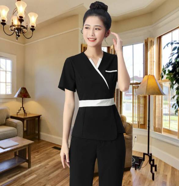 ชุดฟอร์มพนักงาน ชุดพนักงานร้านนวดสปา เสริมสวย คลินิกความงาม