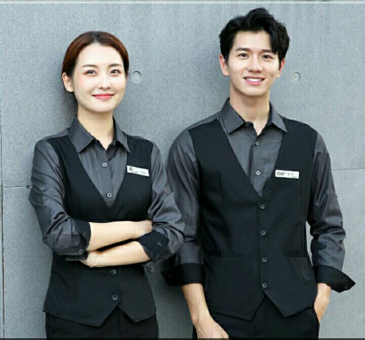 ชุดพนักงานเสริฟร้านอาหาร เกาหลี ญี่ปุ่น