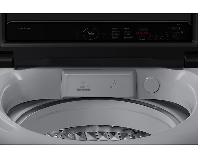 SAMSUNG เครื่องซักผ้าฝาบนพร้อมด้วย Ecobubble™ ขนาด 13 กก. WA70F13E4LST