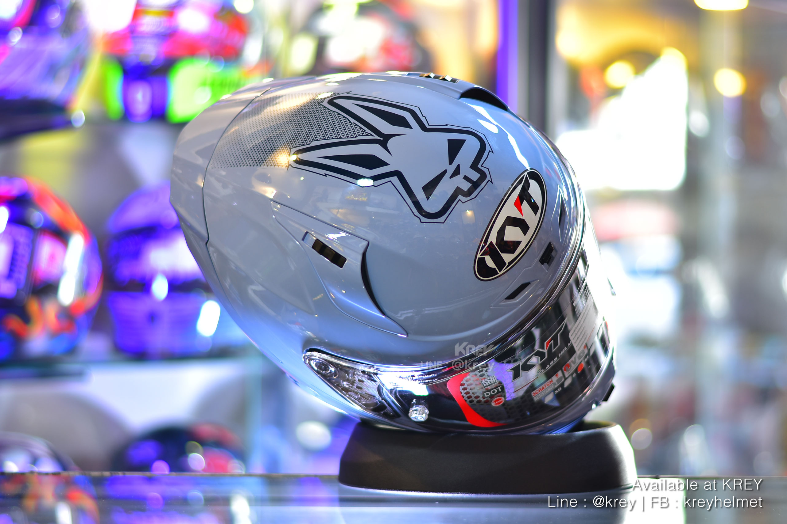 KYT model STRIKER AF37 LIVERY SEA BLUE