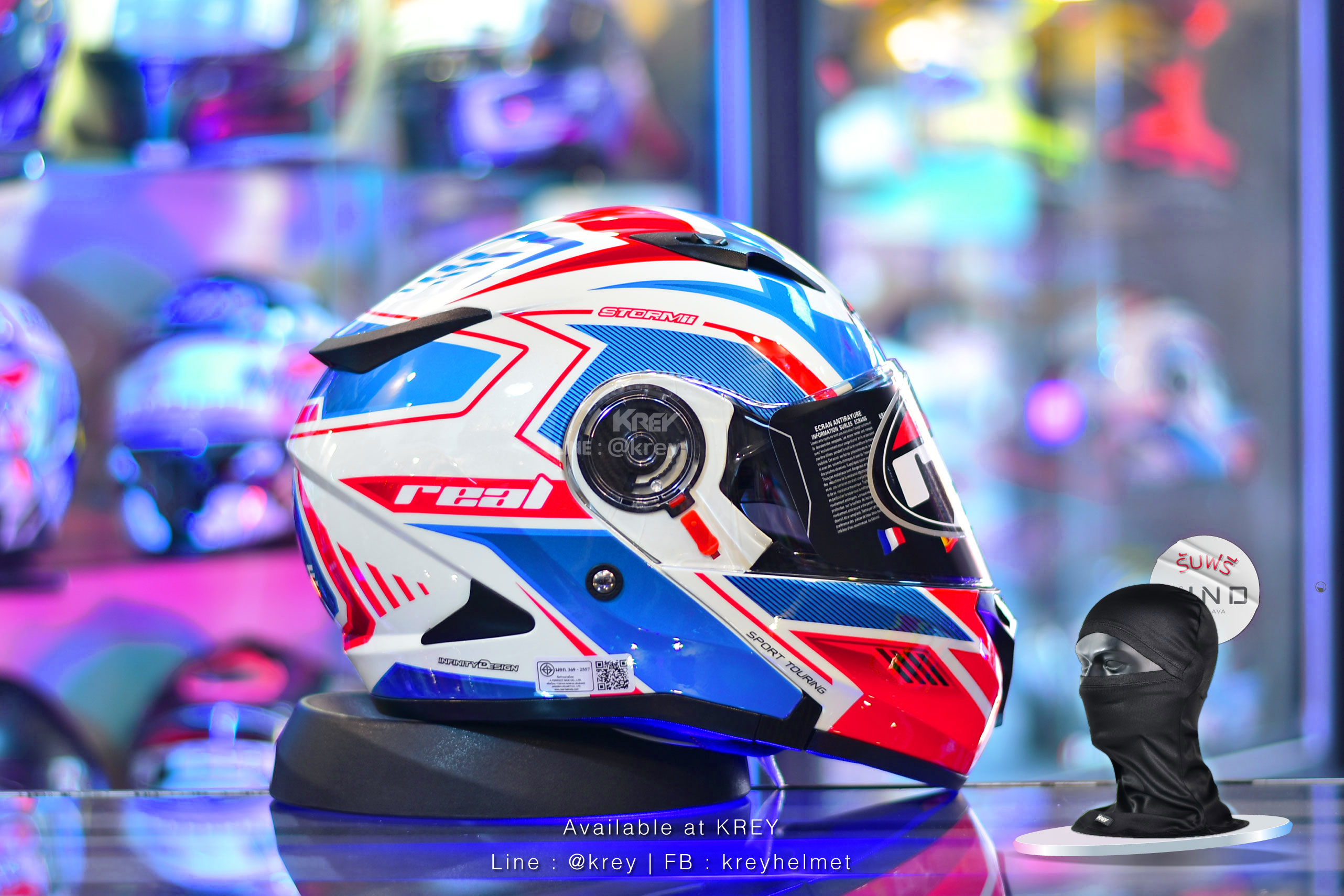 Real model Storm Eagle Force White Blue Red