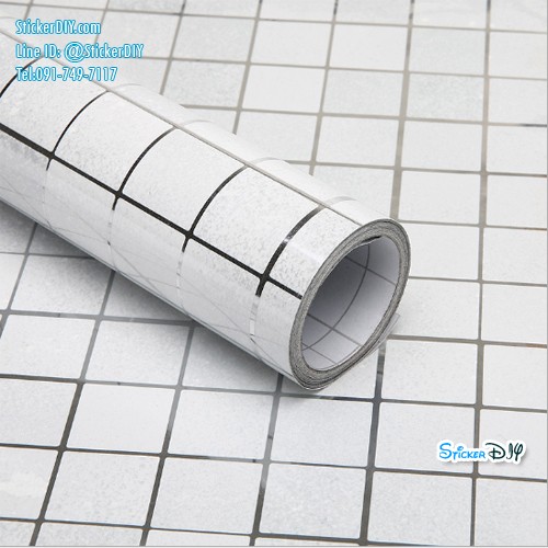 Aluminium foil sticker สติ๊กเกอร์อเนกประสงค์ 3D K002E(หน้ากว้าง45cm.xยาว2m.)