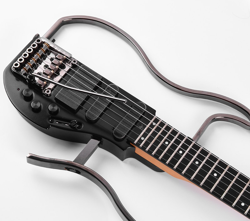 ALP Guitars AD121 กีตาร์ไฟฟ้าหัวตัด แบบพกพา, พับเก็บได้, เสียงระดับมืออาชีพ ฟรี!! กระเป๋าใส่กีต้าร์ตรงรุ่น