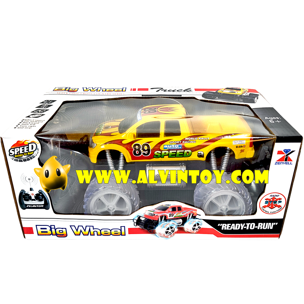 รถ 4WD บังคับวิทยุ พร้อมรีโมทไร้สาย Big Wheel แถมถ่านชาร์จ