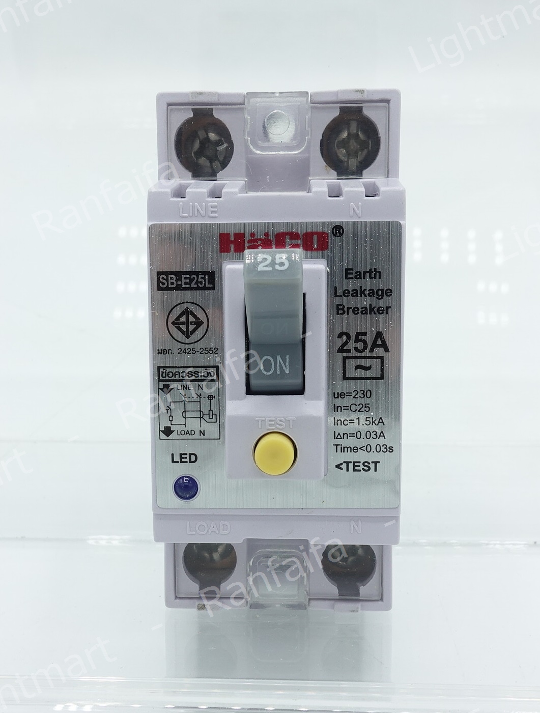 เบรกเกอร์กันดูด 2P 16-40A "HACO"