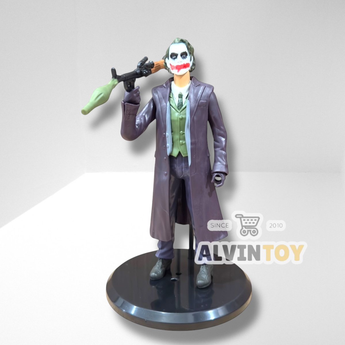 Action Figure Joke - โจ๊กเกอร์ เปลี่ยนมือ เปลี่ยนแขนและหัวได้ พร้อมฐาน ขนาดความสูง 18.5 ซม.