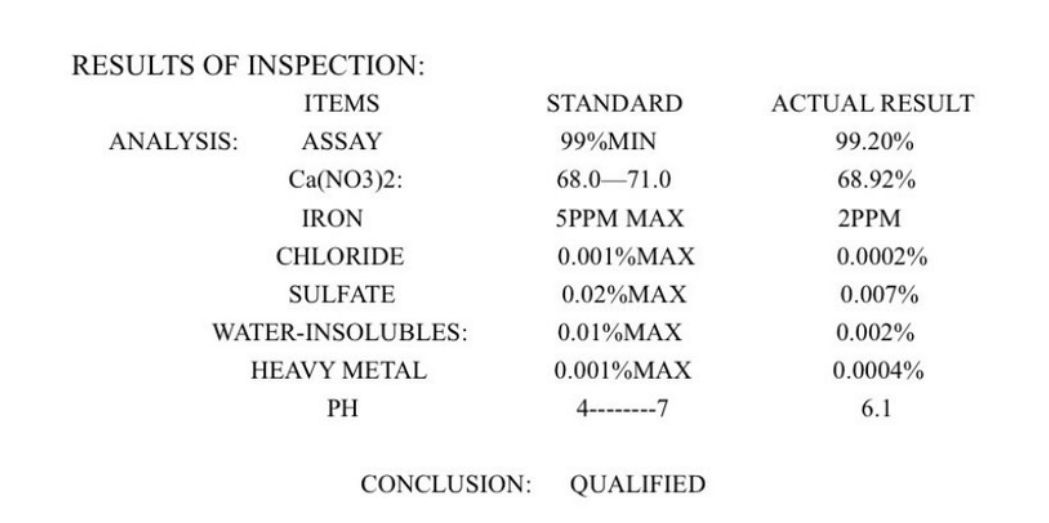 Ca(NO3)2.4H2O KNLAN Calcium Nitrate Tetrahydrate แคลเซียมไนเตรท แบบเกล็ดใส (Calcium Salt 12-0-0+23CaO) บรรจุ 25 กิโลกรัม