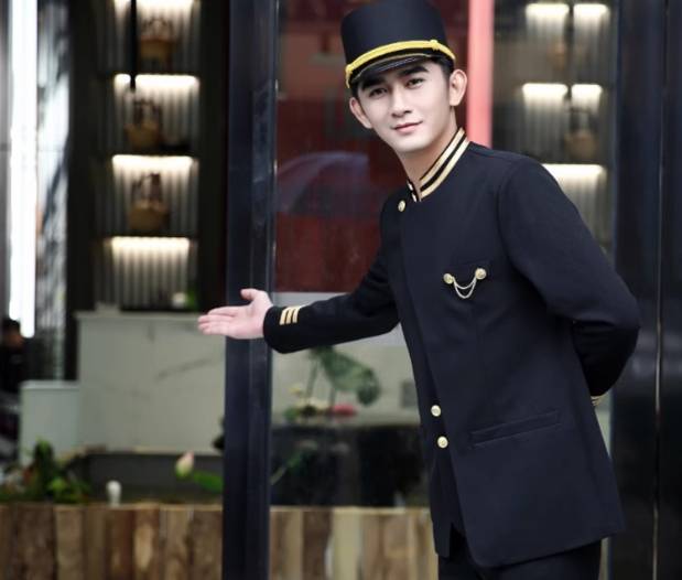 เครื่องแบบพนักงาน ชุดพนักงานต้อนรับโรงแรม ชุดพนักงานต้อนรับโรงแรมชาย