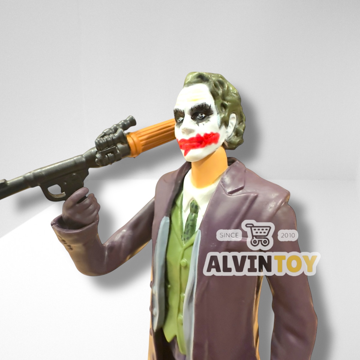 Action Figure Joke - โจ๊กเกอร์ เปลี่ยนมือ เปลี่ยนแขนและหัวได้ พร้อมฐาน ขนาดความสูง 18.5 ซม.