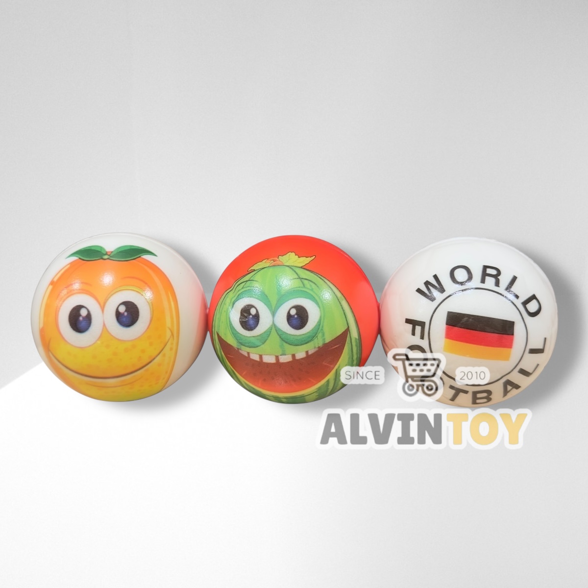 ลูกบอลยางนิ่ม 6 ลูก ขนาด 6 ซม. ลูกบอล ลูกบาส ลูกเบสบอล ลูกบอลนิ่ม บอลยาง บอลบีบ บริหารกล้ามมือ