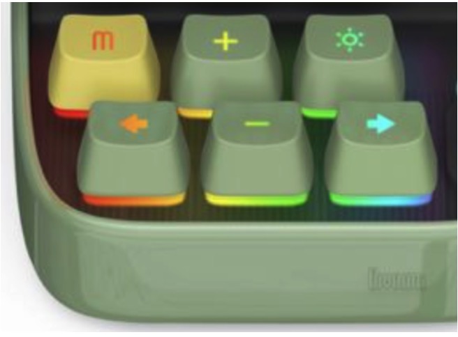 อะไหล่ ปุ่ม Key Cap ของ Divoom Ditoo Pro สีเขียว Green
