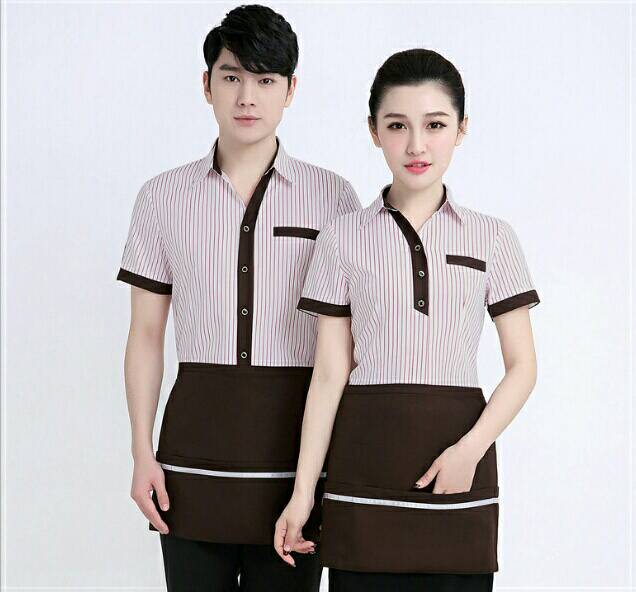เสื้อพนักงานเสริฟ พนักงานร้านกาแฟ โรงแรม รีสอร์ท